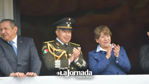 Gobernadora Delfina Gómez encabeza Desfile Cívico-Militar