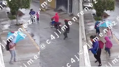 Los criminales a ver la escena decidieron retirarse sin quitarle sus pertenencias a la mujer.