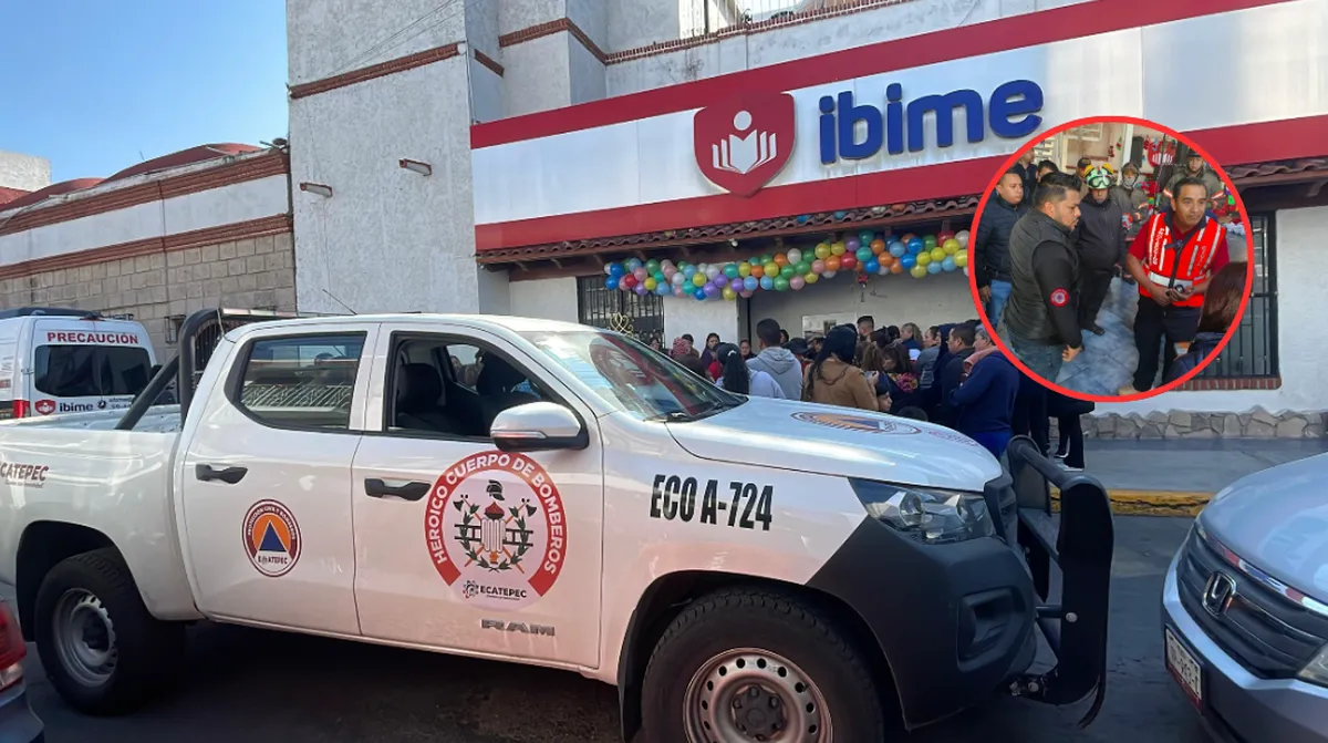 Corto circuito provoca evacuación de 80 personas en escuela de Ecatepec