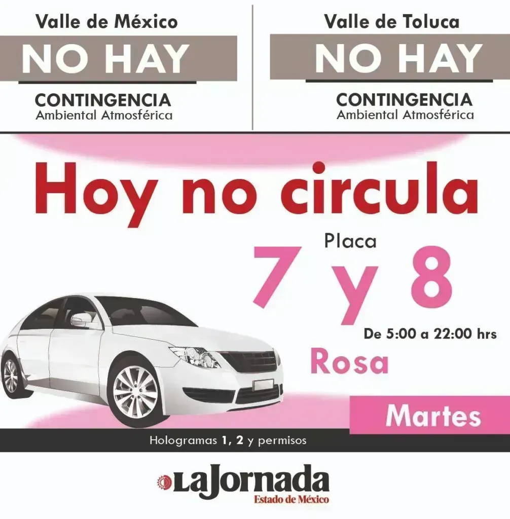 Hoy No Circula Martes: ¿Qué autos no circulan hoy 21 de abril?