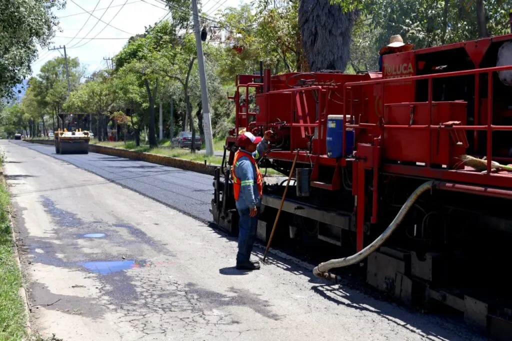 Inicia Toluca repavimentación de Paseo Matlatzincas con el “Diablo Dragón”