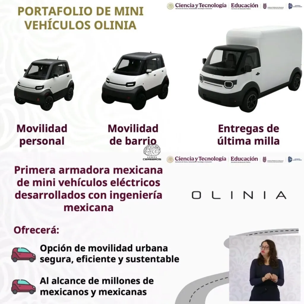 Olinia, la nueva armadora de autos eléctricos en México