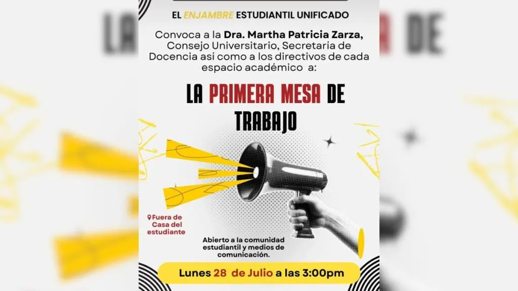 UAEMéx: Enjambre Estudiantil Unificado convoca a Mesa de Diálogo