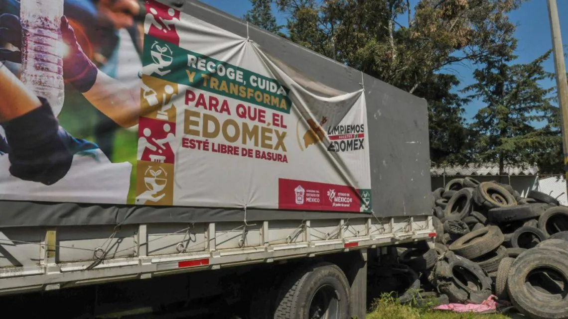 Jornada “Limpiemos Nuestro EdoMéx” recolecta más de mil llantas