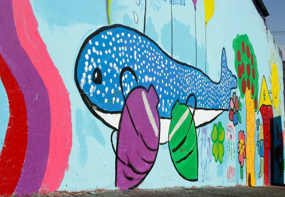 Toluca: Niños pintan su propio “muralito” en el Mercado 16 de Septiembre