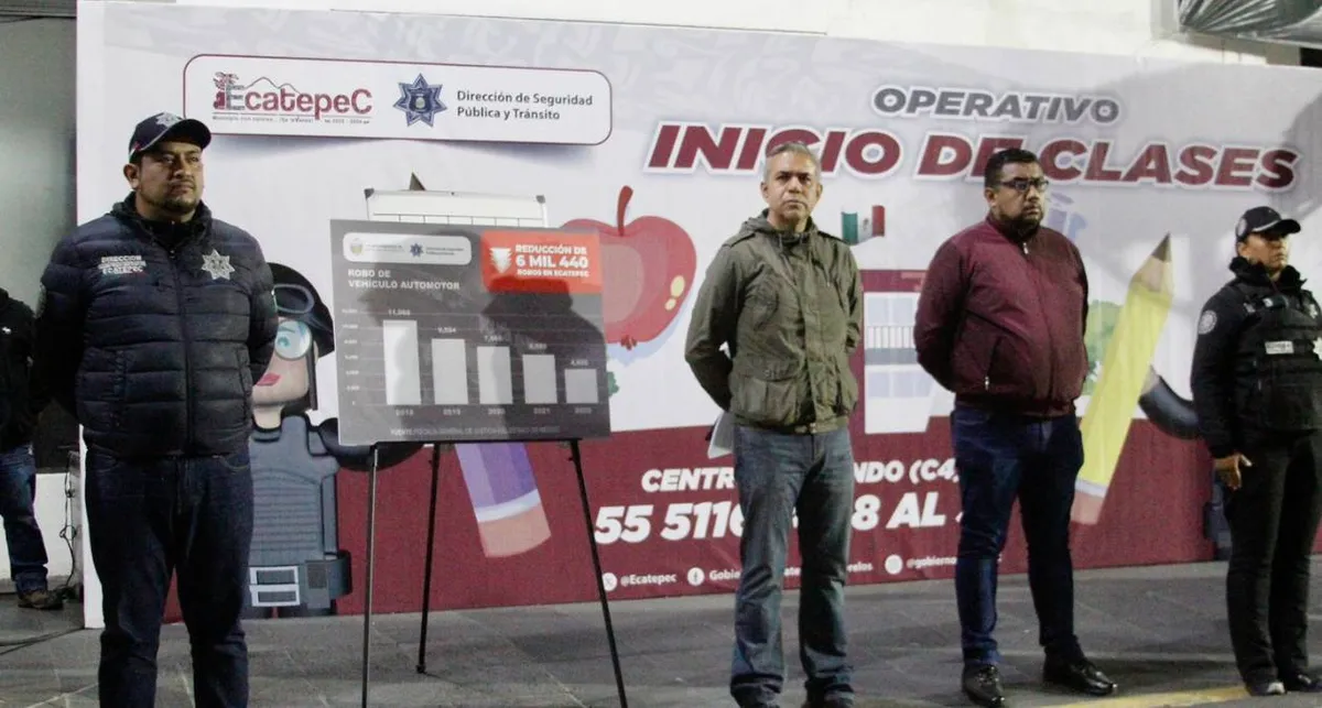 Ecatepec implementa Operativo Regreso a Clases para brindar seguridad a más de 420 mil alumnos y maestros del municipio