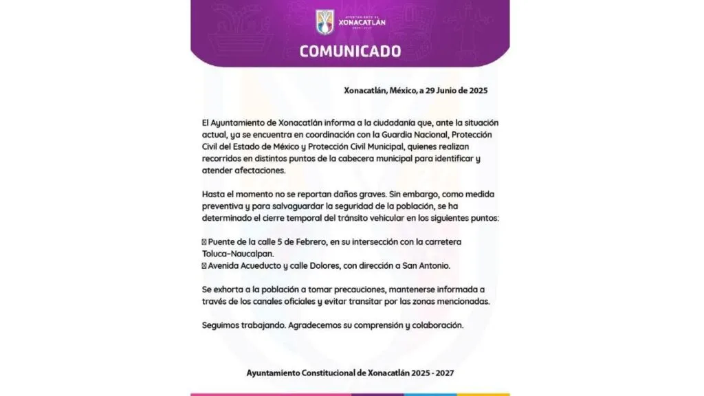 Lluvias afectan Lerma y Xonacatlán; vuelos también se ven perjudicados