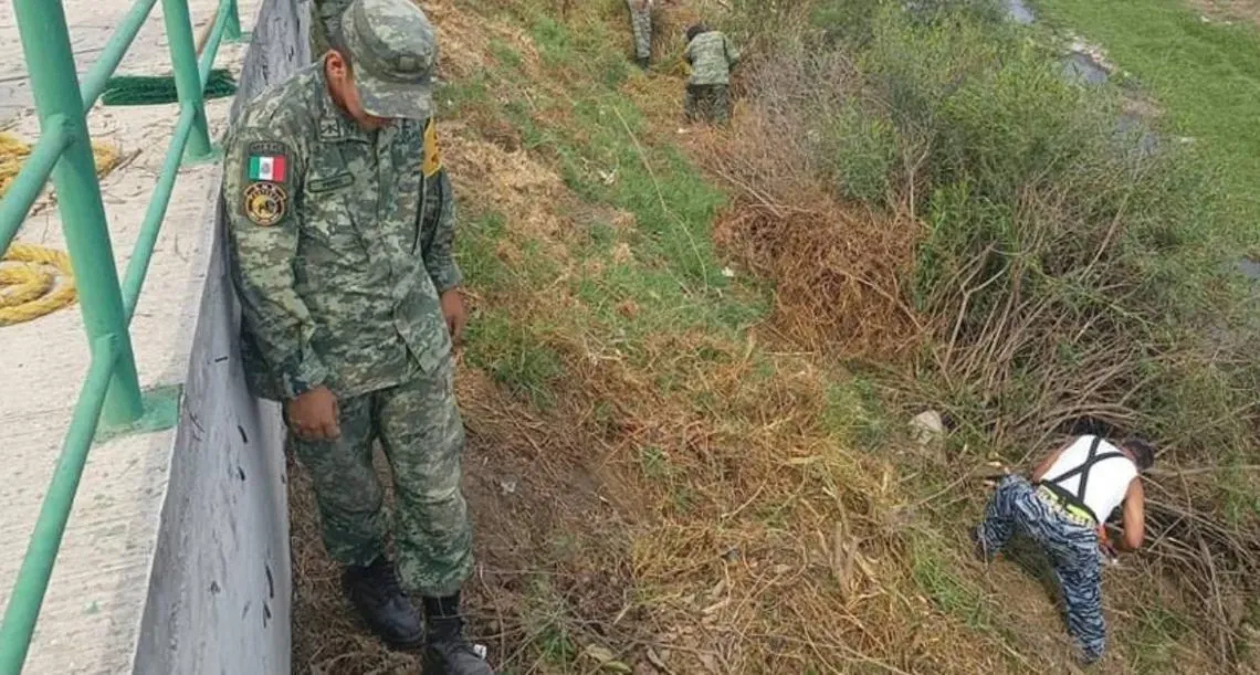 SEDENA limpia Río San Juan; previenen inundaciones en zona