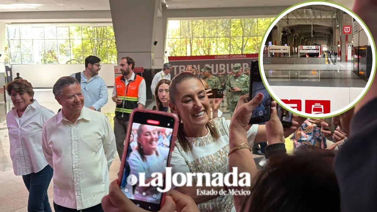 Sheinbaum encabeza primer viaje del Tren Suburbano al AIFA