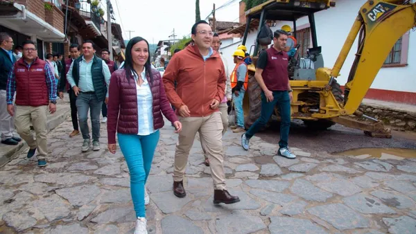 Modernizan Avenida Toluca en Valle de Bravo en beneficio de turistas