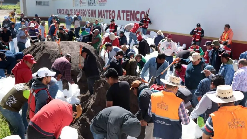 Encostalamiento en el Río Lerma es encabezado por alcalde Miguel Ángel Ramírez