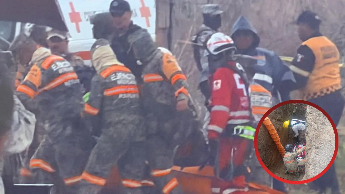 Localizan a cuatro personas sin vida tras derrumbe de túnel de huachicol en Acolman