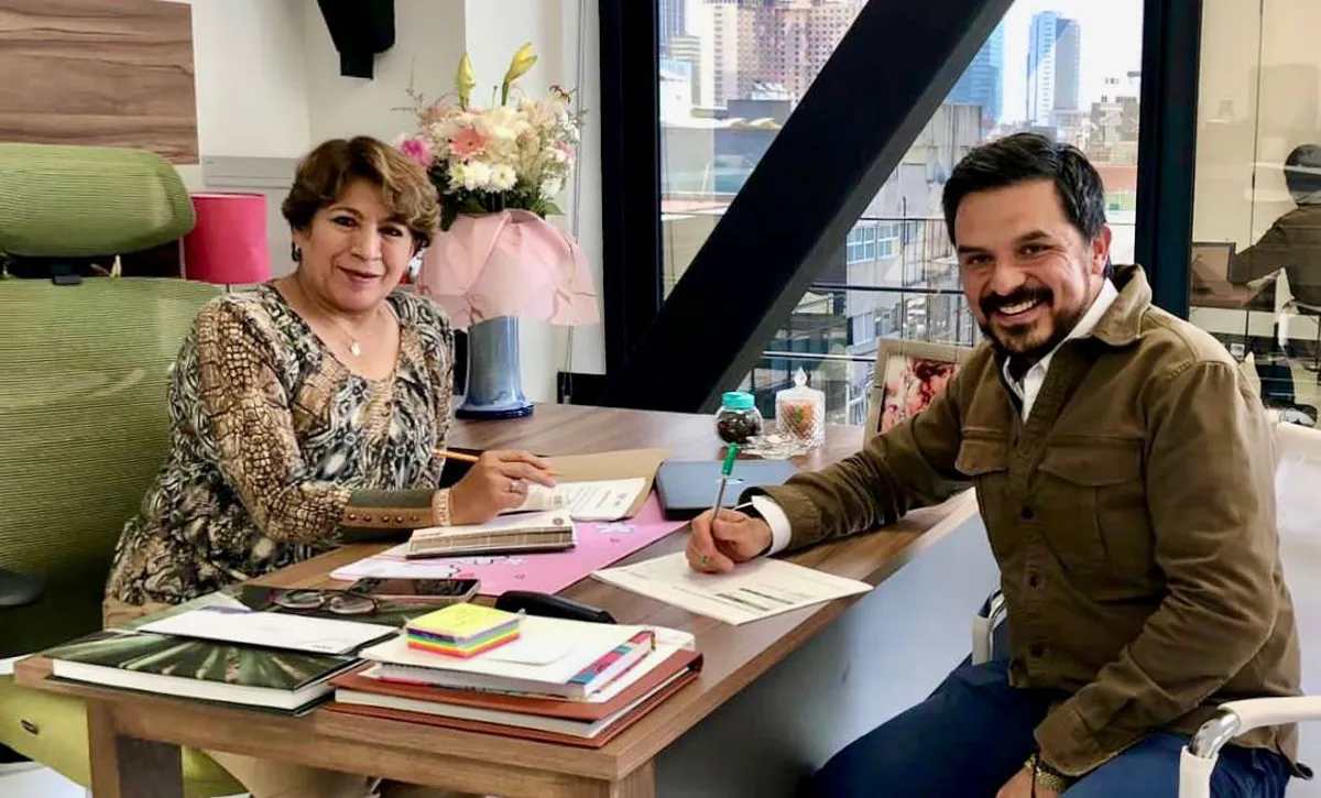 La mandataria virtual, Delfina Gómez ya se está reuniendo con secretarios de dependencias públicas para tratar temas importantes que lleven al Edomex por el camino de la Cuarta Transformación. Foto: Cortesía