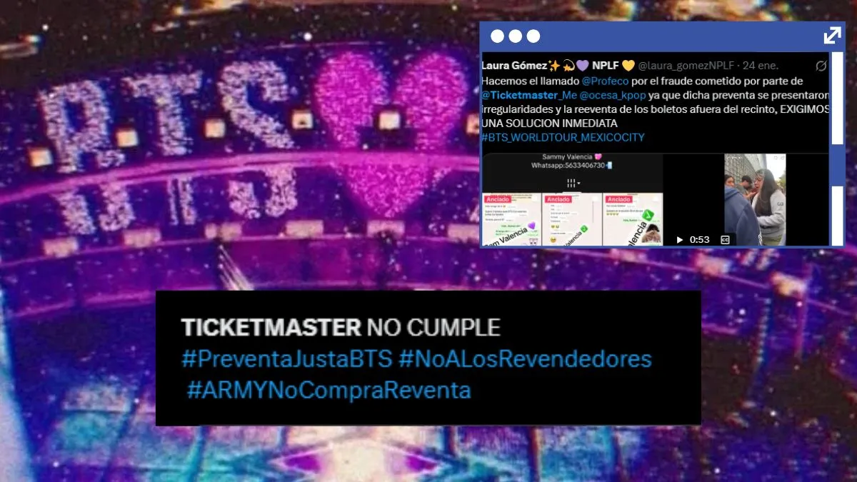 Army denuncia a Ticketmaster por venta irregular para el concierto de BTS en México