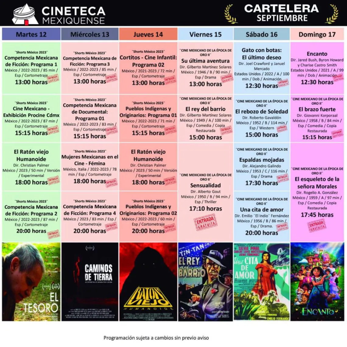 Cineteca mexiquense proyectará filmes de talento mexicano