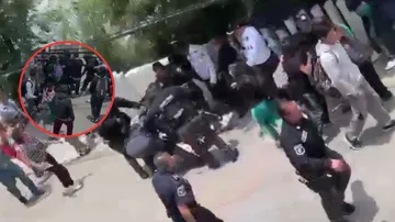 Protesta en Conalep de Huixquilucan termina enfrentamiento entre policías y alumnos