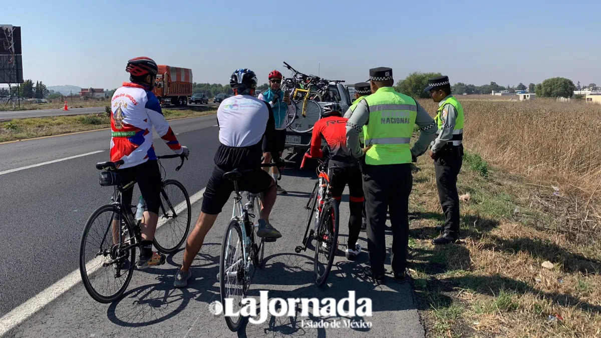 Ciclistas padecen 10 accidentes fatales en el Edomex cada año