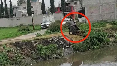 Sujeto arrojando basura