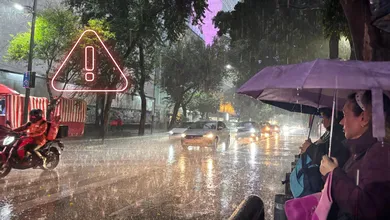 Pronóstico de clima para CDMX, Hidalgo y Edomex ante las lluvias previstas durante el primer fin de semana de septiembre. FOTO: Zasid Quizamán