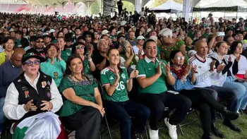 Sheinbaum asistió al Deportivo 'Hermanos Galeana' durante la inauguración Mundial 2026 y compartió un mensaje en redes.