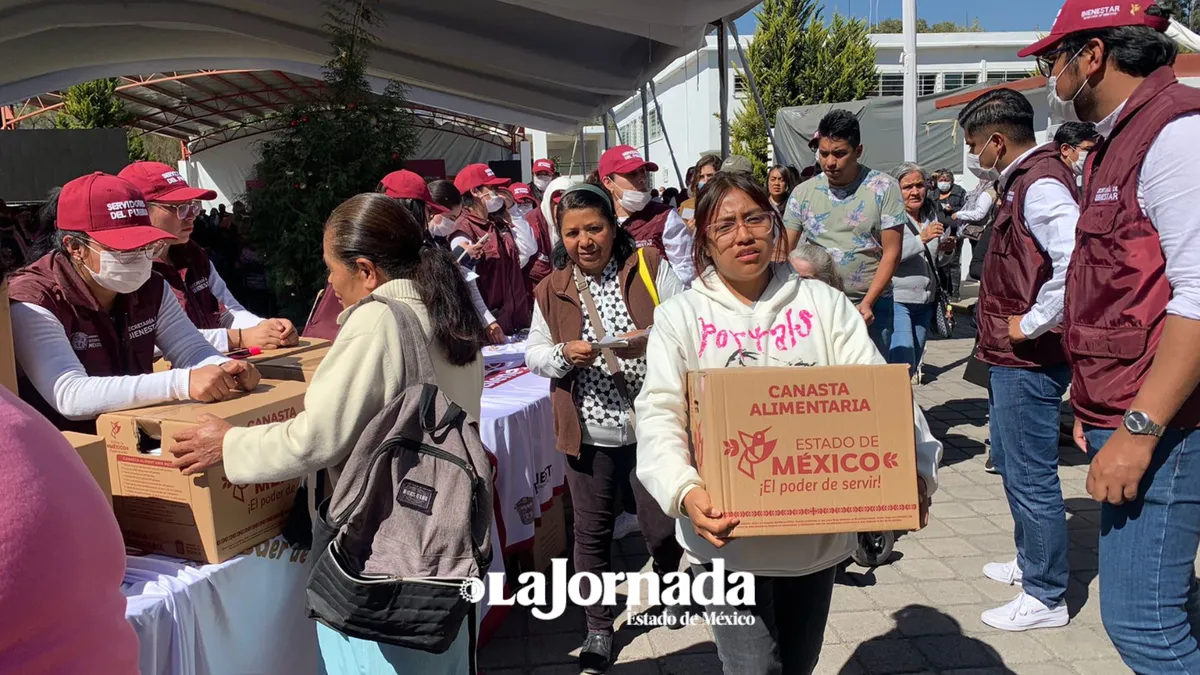 Video: Arranca distribución de 400 mil canastas alimentarias en el Edomex
