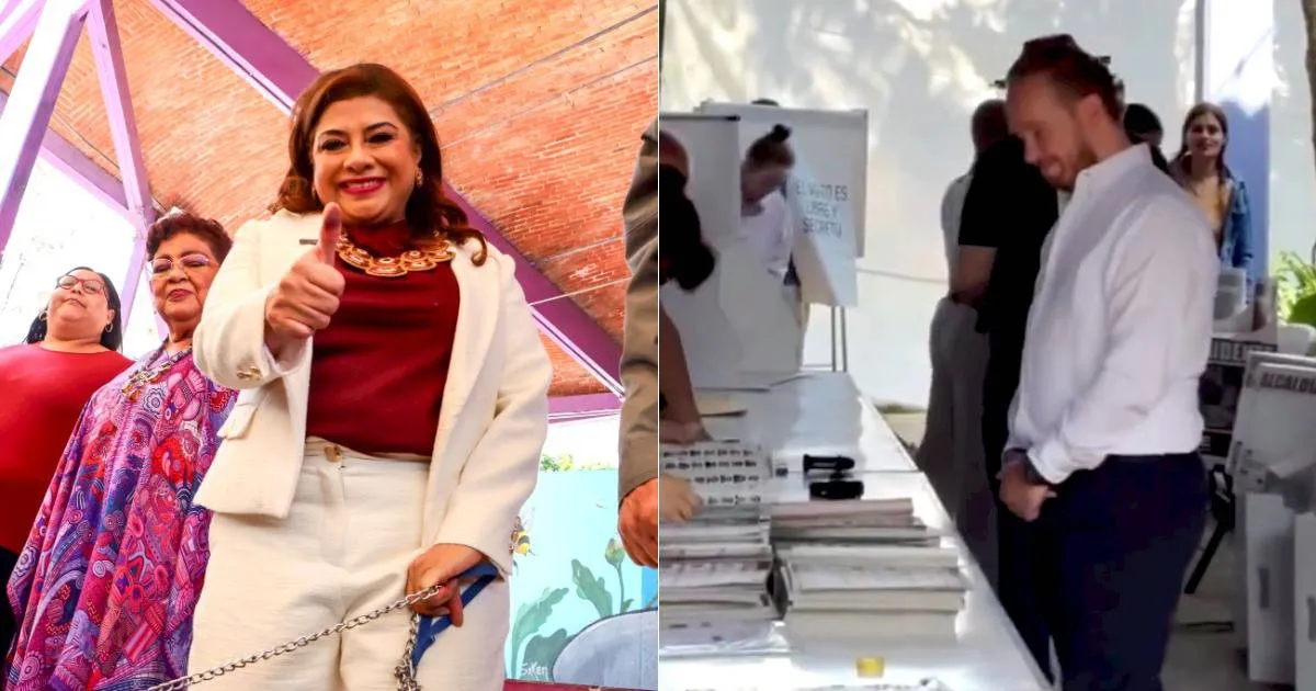 Clara Brugada y Santiago Taboada se declaran ganadores de la CDMX.