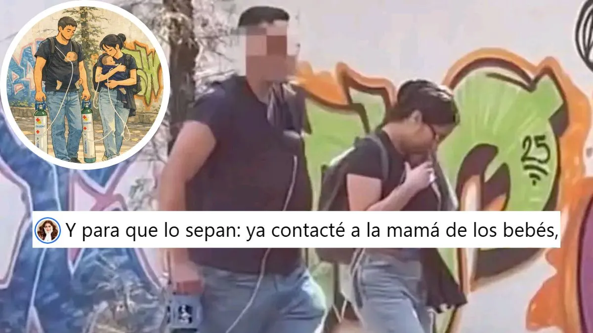 Localizan a pareja de bebés con tanques de oxígeno en CDMX