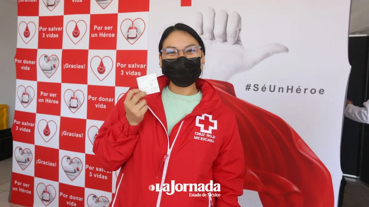 Cruz Roja del Edomex se suma a campaña de donación de sangre