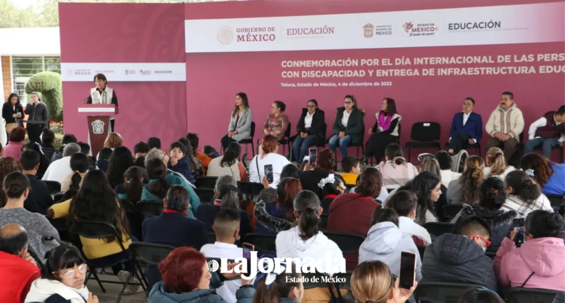 Delfina Gómez anuncia apoyo universal para mexiquenses con discapacidad