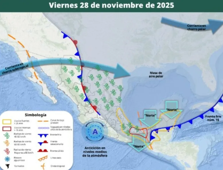 ¿Cómo estará el clima viernes, sábado y domingo de puente por nuevo Frente Frío en Edomex y CDMX?