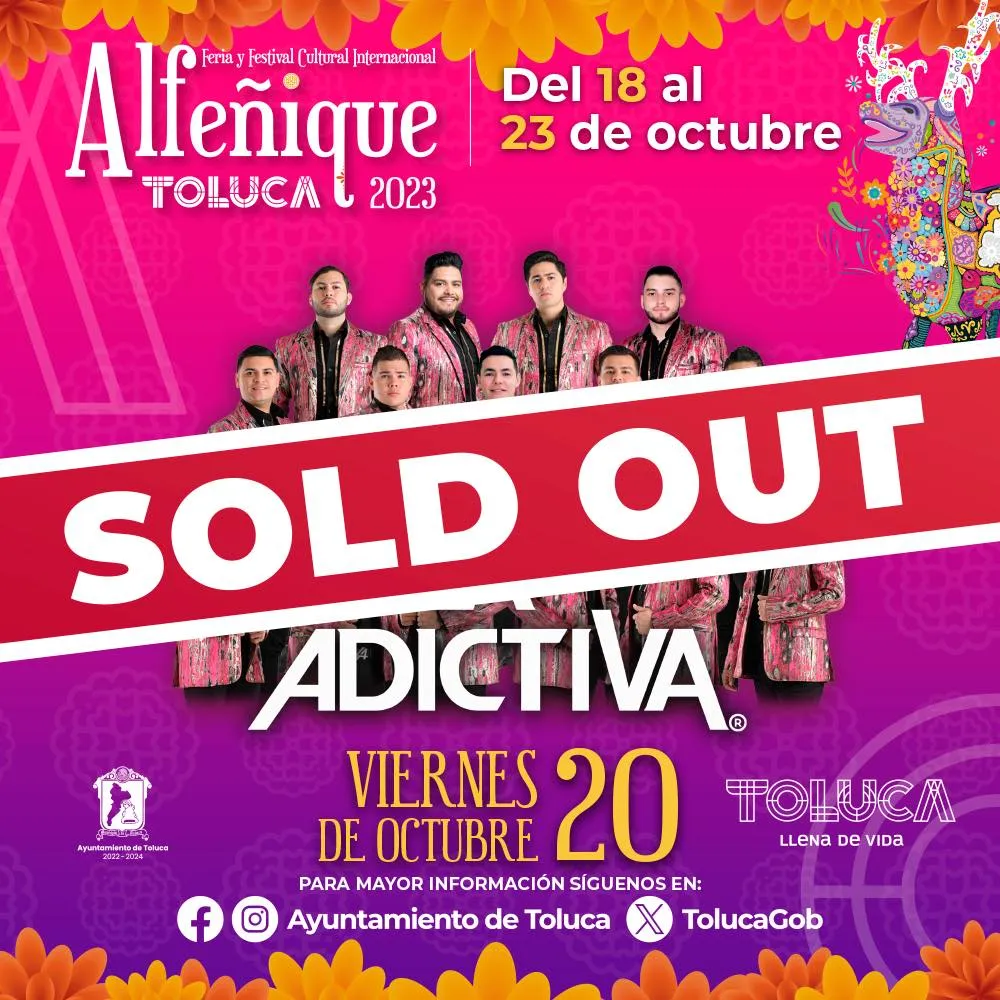 Toluca: Boletos para La Adictiva en la Feria del Alfeñique