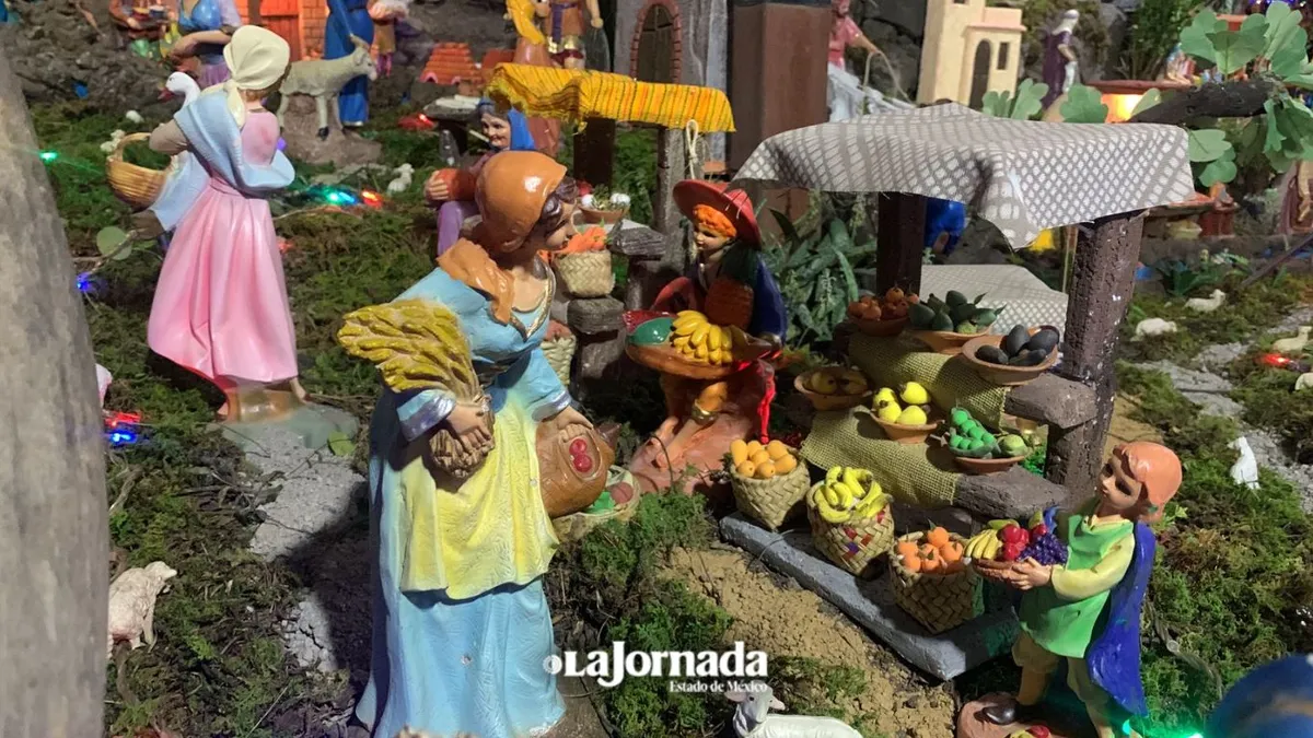 Teotihuacán: Arman nacimiento gigante en San Francisco Mazapa