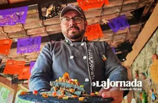 Malinalco: Crean postre de inframundo y pizza para saborear a la muerte con cempasúchil
