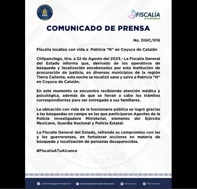 Así fue el rescate de la MP de Guerrero, secuestrada
