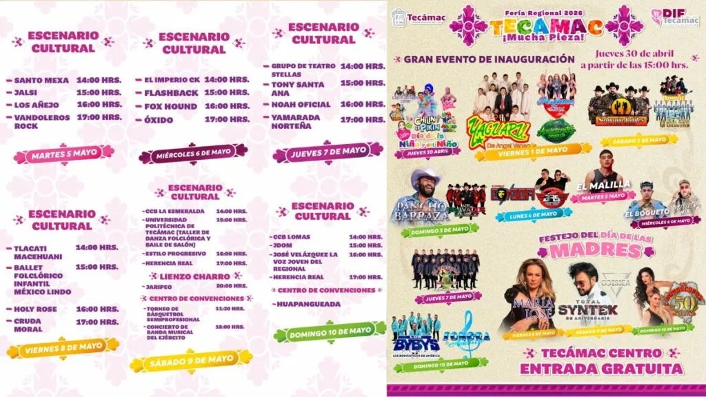 Tecámac presentará cierres viales por Feria Regional 2026