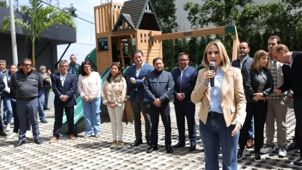 Huixquilucan entrega parque recreativo para la sana convivencia de familias de El Olivo