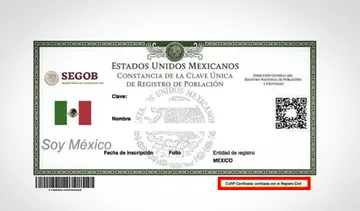 Curp certificada