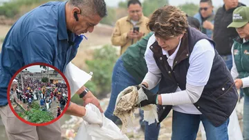 Delfina Gómez encabeza mega jornada de limpieza en Chimalhuacán; retiran más de 743 toneladas en 30 municipios