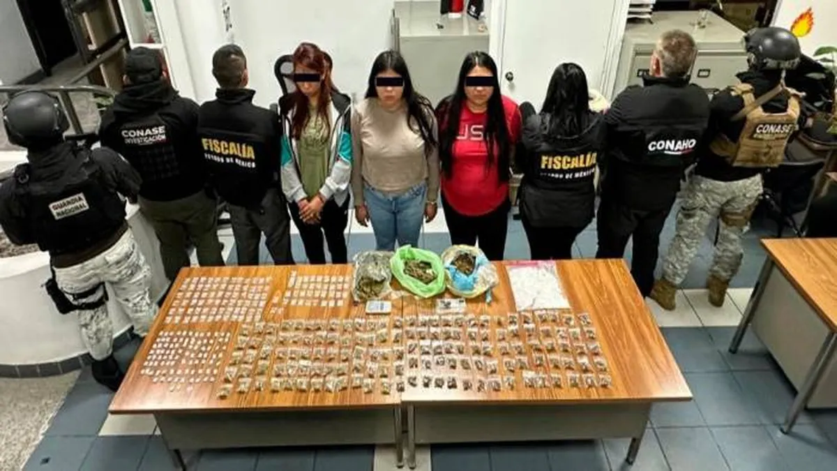 Edomex: Detenidas 40 personas por homicidio, extorsión y narcomenudeo