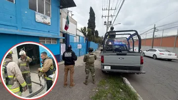 Autoridades atienden fuga de amoniaco en fábrica de Ecatepec