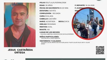 Lirios Buscadores difunde caso de Jesús Castañeda en Nicolás Romero