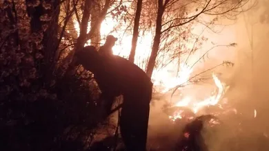 Incendio en el Nevado
