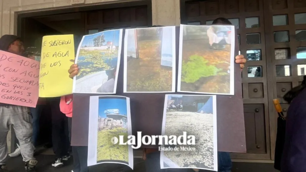 Habitantes de San Pedro Tultepec se manifiestan; piden no retirar bombas