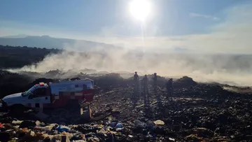 Cocotitlán: reporta PC avance de 50% en mitigación de incendio
