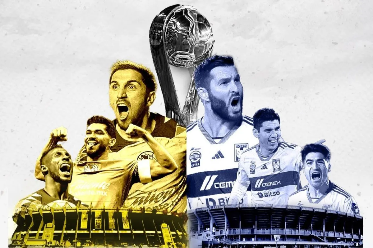 Foto de la final de la Liga MX entre Tigres y América, que se jugará en vivo este jueves.