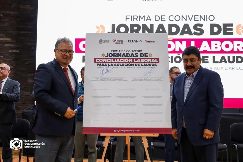 Texcoco lidera pacto por la conciliación laboral: 36 municipios buscan fin a crisis de laudos