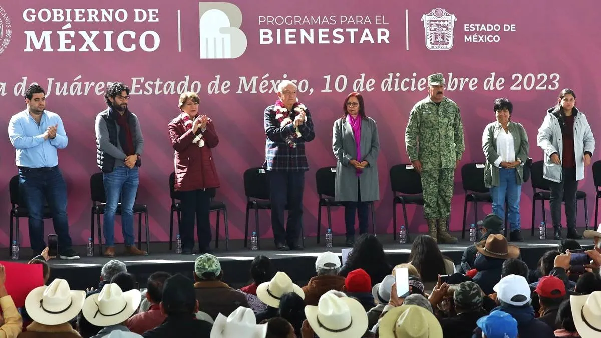 Edomex: AMLO y Delfina Gómez garantizan entrega de programas sociales sin intermediarios