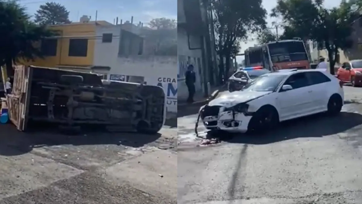 [VIDEO] ¡Atención! Choque vehicular en el centro de Toluca