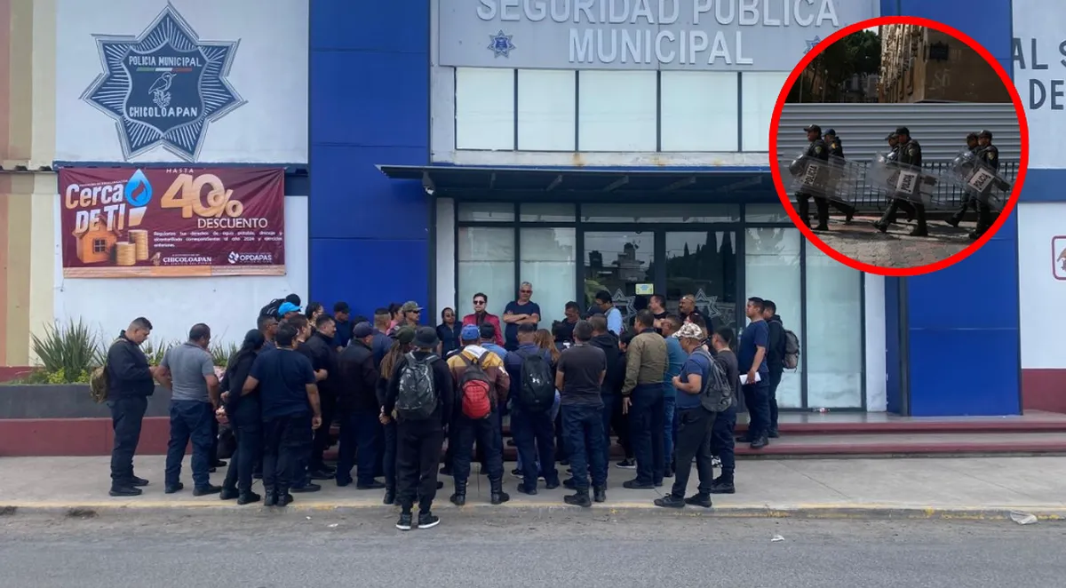 Chicoloapan: policías exigen aumento de presupuesto para seguridad