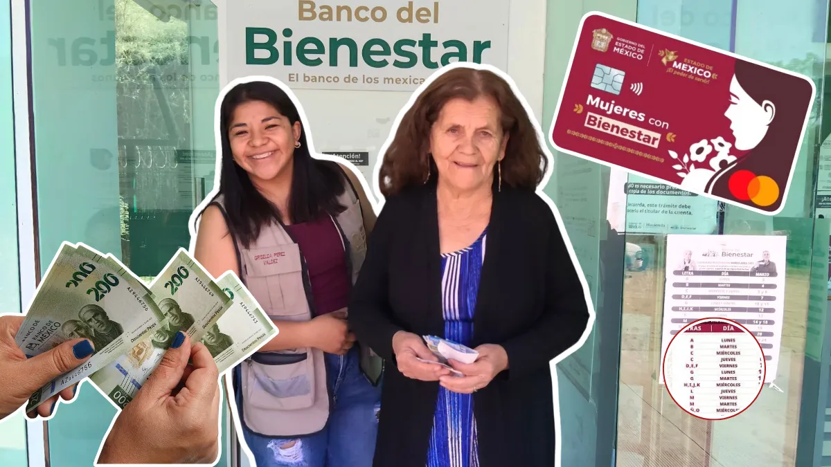 Beneficiarias esperan el depósito de 2 mil 500 pesos de Mujeres con Bienestar Edomex 2026 en abril.